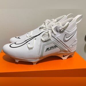 Nike Alpha White and Black Cleats